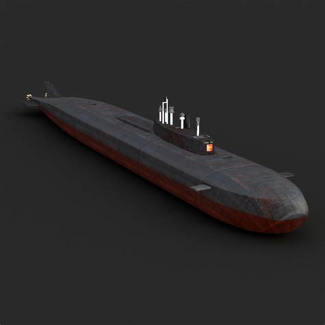 3ds max oscar-class submarine