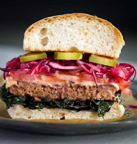 Vegan Burger Recipe (perfect for the BBQ) - School Night Vegan