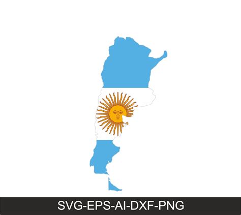 Argentina Map Svg Argentina Flag Svg Country Map Clip Art - Etsy