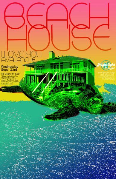 Beach House concert poster by Bradley Lockhart Gig Posters, Band Posters, Music Posters, Concert ...