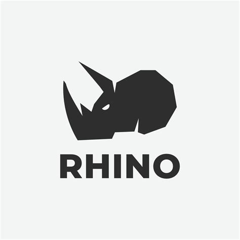 rhino logo vector minimalist design. 32445628 Vector Art at Vecteezy