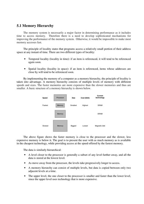 SOLUTION: Memory hierarchy computer architecture - Studypool