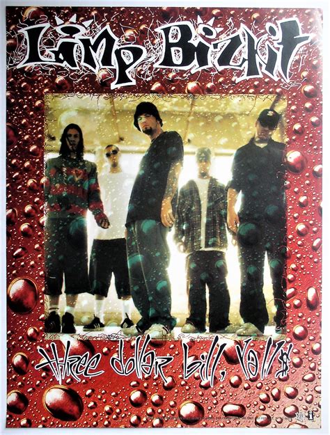 Limp Bizkit / Three Dollar Bill Y’all 18″ x 24″ Group Poster Interscope 1997 – Thingery Previews ...