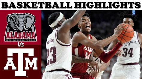 Alabama vs Texas A&M Basketball Highlights - UPSET ALERT! - YouTube