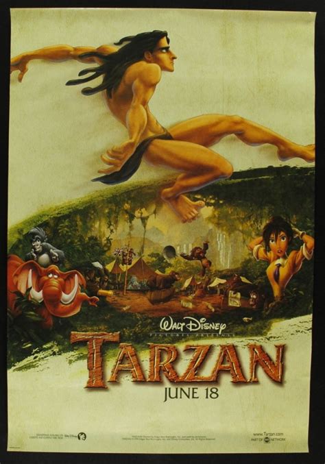 Tarzan Walt Disney 1999 Movie Poster