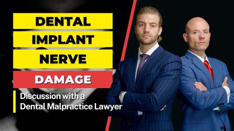 Dental Implant Nerve Damage | Discussion with a Florida Dental Malpractice Attorney - YouTube