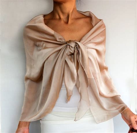 Chiffon Evening Shawl Scarf Shoulder Wrap Mauve Iridescent