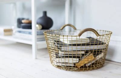 Korbo Baskets Now Available in Brass and Copper - Nordic Design