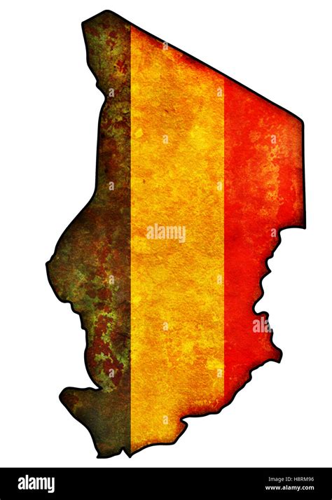 Chad flag map hi-res stock photography and images - Alamy