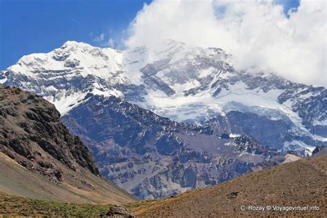 Ruta 7, view of Mount Aconcagua - Argentina