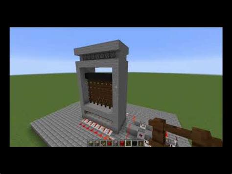 Minecraft: Redstone Gate Tutorial - YouTube