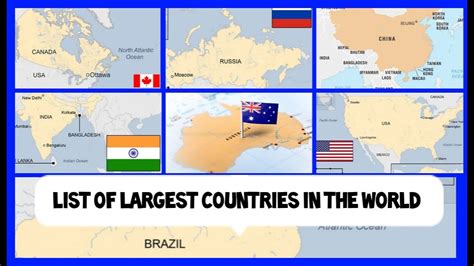 Countries Ranked by Largest Land Area | Top 7 Countries | Info World TV - YouTube