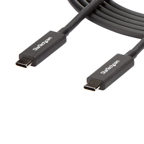 Startech Thunderbolt 3 Cable – 6 ft / 2m – 4K 60Hz – 40Gbps – USB C to USB C Cable – Thunderbolt ...