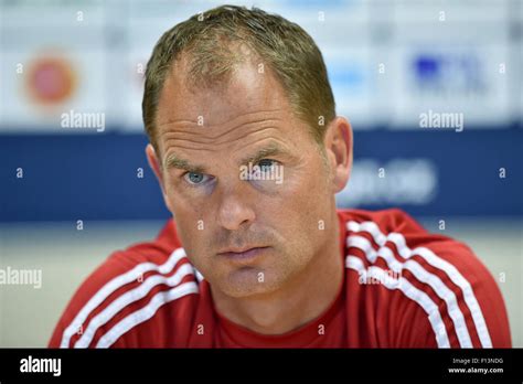 Coach of Ajax Amsterodam Frank de Boer speaks at a press conference prior to the fourth ...