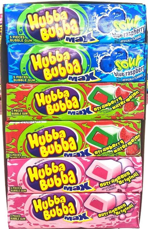 Hubba Bubba Bubble Gum Assorted Flavors - Individually Wrapped Bulk ...