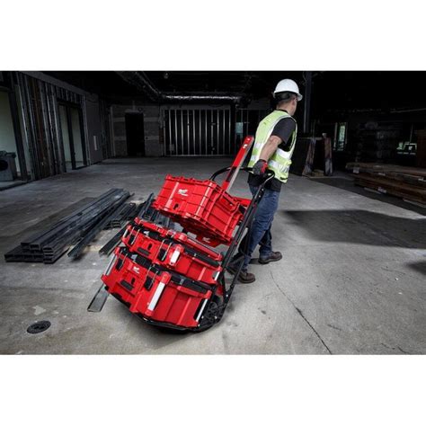 Milwaukee 48-22-8415-48-22-8425-48-22-8440 PACKOUT 20 in. 2-Wheel Utility Cart with Large Tool ...