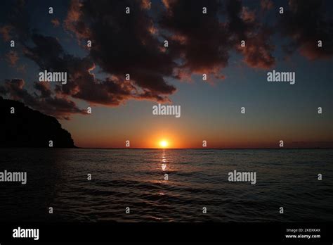 Sunset in the Black Sea Stock Photo - Alamy