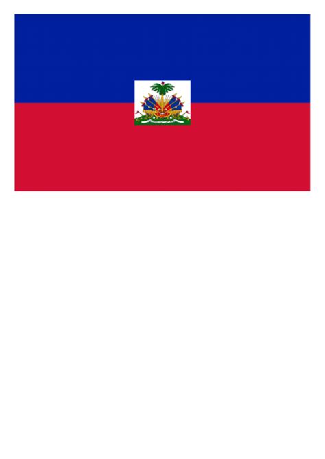 Haiti Flag Printable