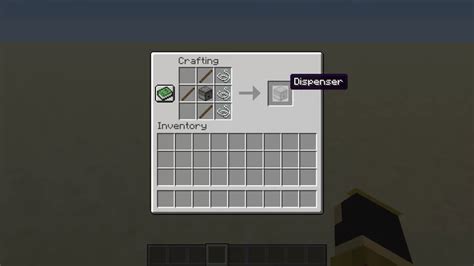 Easy dispenser crafting Minecraft Data Pack