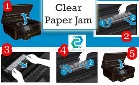 How to clear paper jam HP Photosmart 6850 series