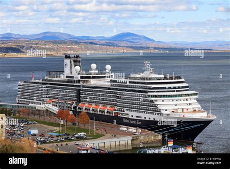 Cruise ship on the St. Lawrence River, docked in Quebec City, Quebec, Canada Stock Photo - Alamy