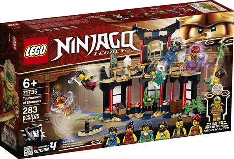 Buy LEGO NINJAGO Legacy Tournament of Elements 71735 Temple Toy Building Set Featuring Ninja ...