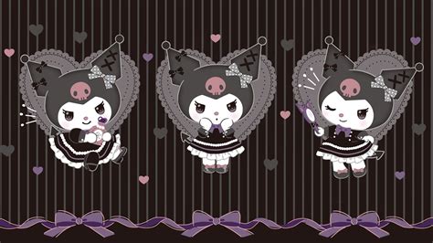 goth Kuromi wallpaper +.* | Cute laptop wallpaper, Kawaii wallpaper, Sanrio wallpaper