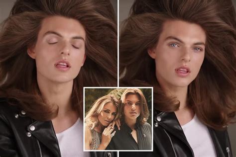 Liz Hurley’s son Damian, 17, looks just like his mum as he makes his modelling debut with ...