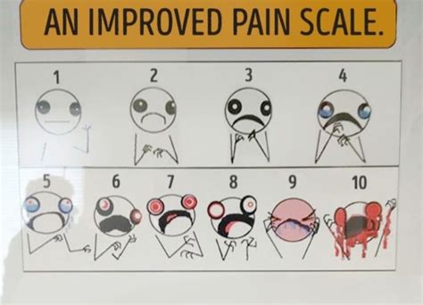 Funny Pain Scale Chart