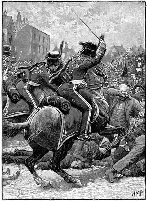 Peterloo Massacre Manchester 16 August 1819 Editorial Stock Photo ...