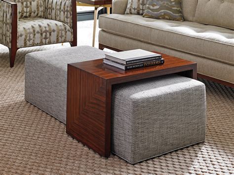 Lexington TAKE FIVE 1784-25T Broadway Cocktail Ottoman with Sliding Wood Tray | Baer's Furniture ...