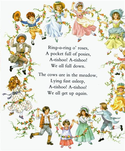 Nursery Rhyme Ring of roses | Kids nursery rhymes, Nursery rhymes poems, Nursery rhymes lyrics