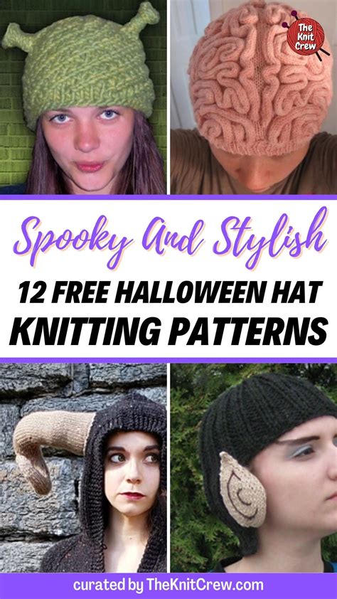 Spooky And Stylish - 12 Free Halloween Hat Knitting Patterns - The Knit Crew