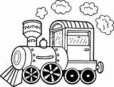 Free Trains Coloring Pages For Kids sketch template