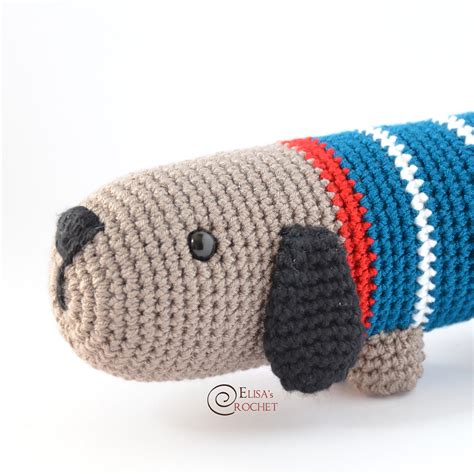 Sausage Dog Free Crochet Pattern By Elisa's Crochet