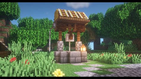 Minecraft Decoration: Village Water Well Tutorial Time Lapse - YouTube