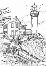 House On Cliff Coloring Page Worksheet For KindergartenFirstSecond  sketch template