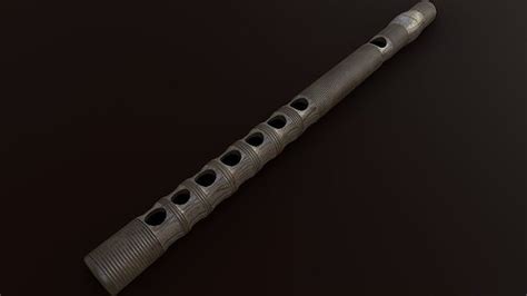 3D model Ryuteki traditional Japanese Instrument VR / AR / low-poly ...