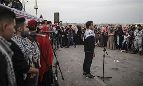 Palestinian music band perform in Gaza - Global Times