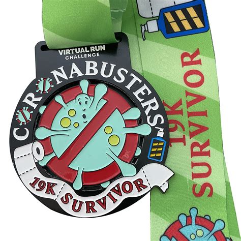 19K Survivor Virtual Run Challenge Run Marathon Karate Medals Custom Medals - China Medal and ...