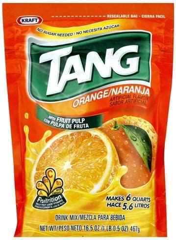 Tang Orange Drink Mix - 16.5 oz, Nutrition Information | Innit