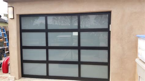 Aluminum Glass Garage Door Installation in Costa Mesa - CityScape