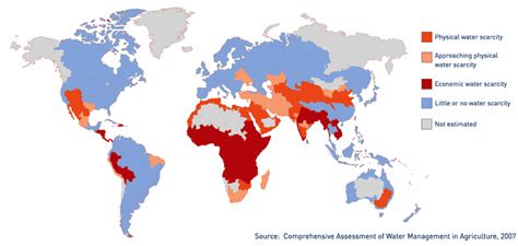 Water Scarcity Map | 21st Century Tech Blog