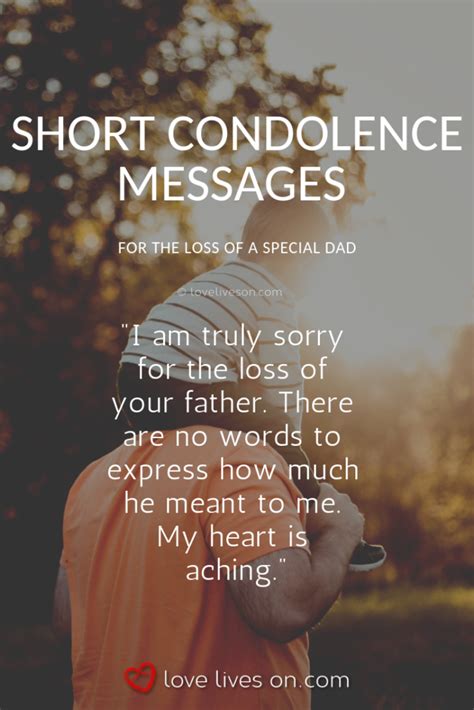 Messages Comfort Loss Of A Father Quotes Of Condolences - ShortQuotes.cc