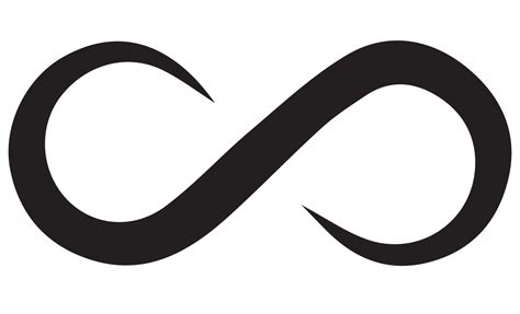 infinity symbol black on transparent background PNG 19787008 PNG