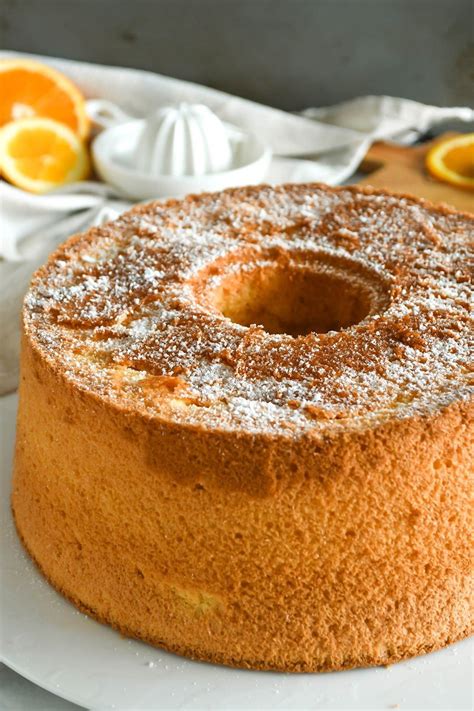 Beautiful Orange Chiffon Cake: Fresh & Zesty Citrus Flavour! | Foodelicacy