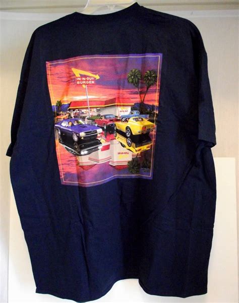 NEW In-N-Out Burger Nevada Shirt 2XL XXL Cotton Mens Womens Navy Muscle Cars #InNOut #GraphicTee ...