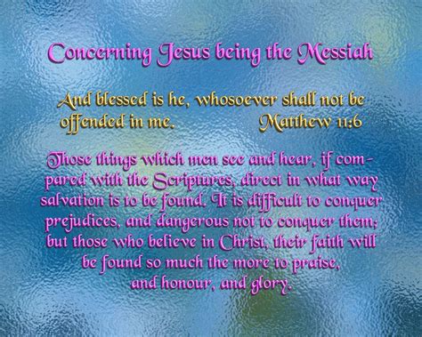 Concerning Jesus being the Messiah Bible Verses, Scripture, Messiah, Prejudice, Blessed, Jesus ...