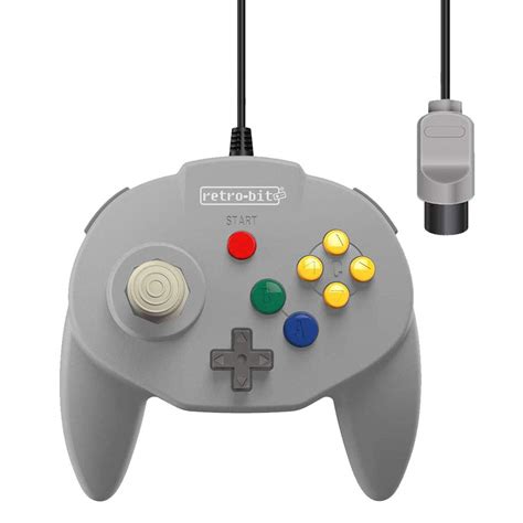 Amazon.com: Retro-Bit Tribute 64 Wired N64 Controller for Nintendo 64 ...