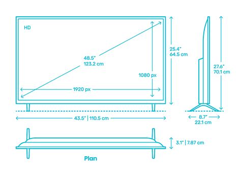 55 Inch TV Dimensions Specs, Inch, Dimensions, 42% OFF